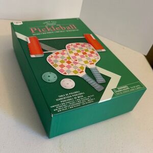 Table Top Pickleball Set 2 Paddles 2 Balls Retractable Net Indoor‎ Outdoor Game